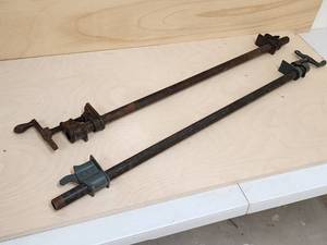 lot 86 image: Set of Woodworking Pipe Clamps