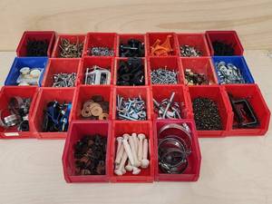 lot 82 image: (24) Storage Bins with Contents