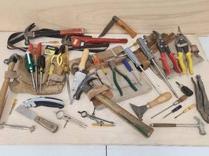 lot 90 image: (2) Tool Belts with Assorted Hand Tools