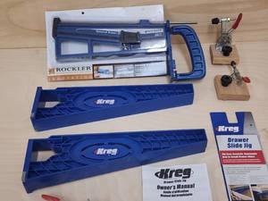 lot 102 image: Assorted Woodworking Drawer Slide Jigs
