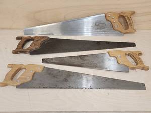 lot 100 image: (4) Assorted Hand Saws
