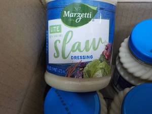 lot 123 image: 6 ct 16 oz Marzetti Lite Slaw Dress...