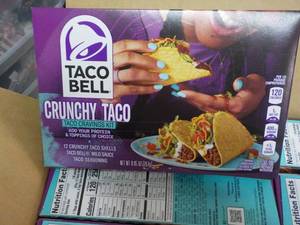 lot 127 image: Case of 12 ct Taco Bell Crunchy Tac...