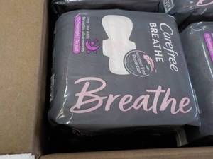 lot 166 image: 8 ct Breathe 12 each Carefree Femin...