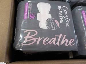 lot 167 image: 8 ct Breathe 12 each Carefree Femin...