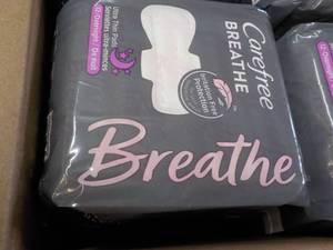 lot 168 image: 8 ct Breathe 12 each Carefree Femin...
