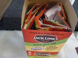 lot 68 image: Box of 16 Jack Links Meat Sticks 1....