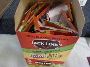 lot 71 image: Box of 16 Jack Links Meat Sticks 1....