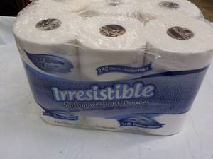 lot 86 image: 12 Rolls Irrestible 2 ply Bath Tiss...