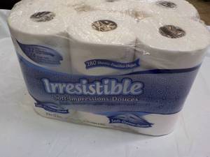 lot 93 image: 12 Rolls Irrestible 2 ply Bath Tiss...