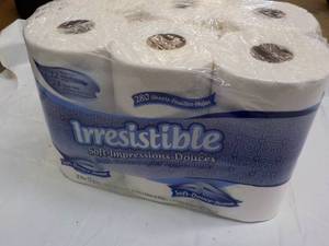 lot 94 image: 12 Rolls Irrestible 2 ply Bath Tiss...