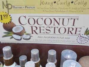 lot 95 image: 37 pc Coconut Restore Trial Size Pr...