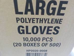 lot 97 image: Case of 10,000 Single Use Large Pol...