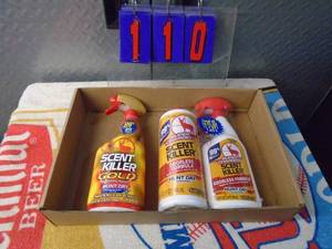 lot 110 image: Flat of scent killer. As shown.