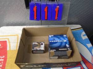 Flat of Federal 10 gauge shells. Missing a few. & 20 .327 shells. As shown.