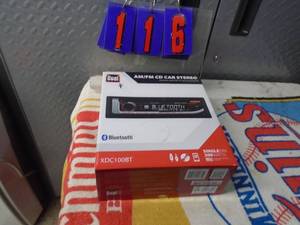 lot 116 image: Dual amfmcdbt car stereo. As shown.