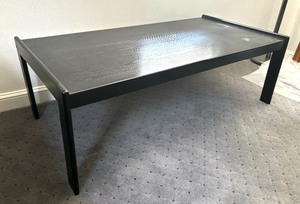 lot 45 image: Bold Black Coffee Table