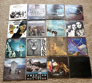 lot 63 image: Rockin Record Albums by Little River Band, Santana, ACDC, Iguana and More