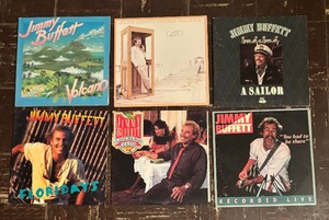 lot 4A image: Six Jimmy Buffet Record Albums including Volcano, Floridays, Coconut Telegraph and More