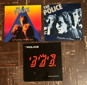 lot 102 image: Record Albums by the The Police including Ghost in the Machine, Reggalta de Blanc and Zebyatta Mondatta