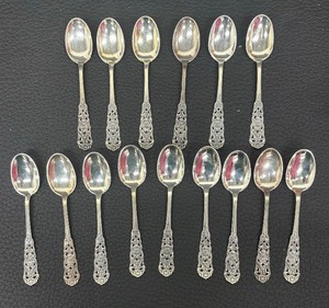 lot 37A image: Vintage Scandinavian Sterling Silver Demitasse Spoons