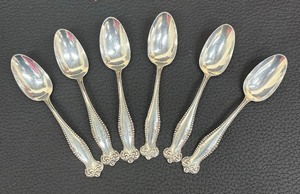 lot 44A image: Six Vintage Sterling Silver Spoons