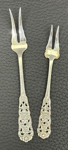 lot 57A image: Two Vintage Scandinavian Sterling Silver Relish Forks