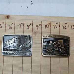 lot 58 image: Pioneer Days and FarmFest Belt Buckle
