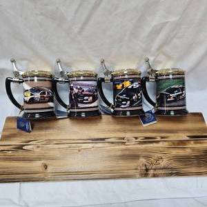 lot 44 image: Dale Earnhardt Tankards The Intimidator series of 4 TankardsSteins