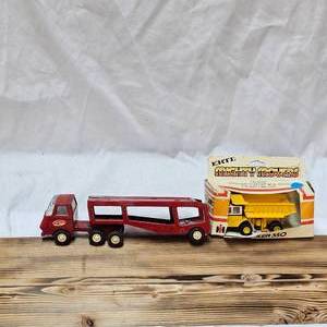 lot 50 image: Vintage Tonka Car Hauler and Ertl Hauler 350, 164th