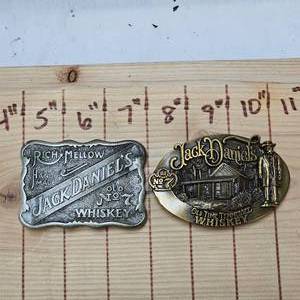 lot 61 image: 2 Jack Daniels Belt Buckles