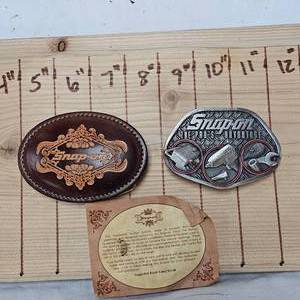 2 Limited Edition Snap-On Belt Buckles