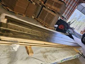 1x8x8 endmatched and dark stained tongue and groove