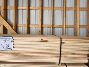 lot 38 image: 1x8x6 wirebrushed garage grade tongue and groove