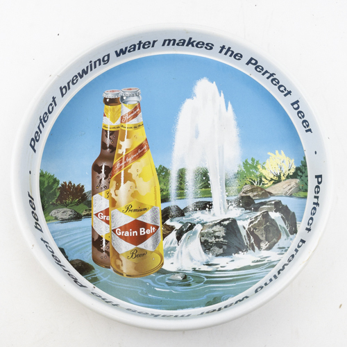 lot 271 image: Vintage GRAIN BELT Perfect Brewing Water Makes the Perfect Beer Serving Tray