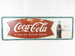 lot 1E image: Vintage 53 Coca-Cola Sign of Good Taste Sign. MCA-310