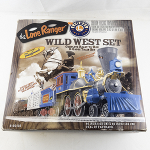 lot 9 image: LIONEL Wild West Set The Lone Ranger  -Complete Ready To Run O Gauge Train Set. Estimated Replacement Value $450