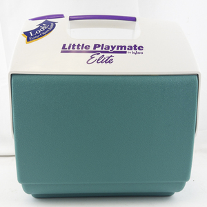 lot 53 image: Vintage Little Playmate by Igloo Elite Teal & Purple Cooler