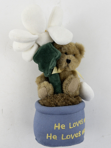 lot 89 image: Vintage He Loves Me He Loves Me Not Boyds Bears Collection. Style #91744