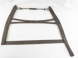 lot 99 image: Antique E.C.A & Co. Wood Buck Bow Saw