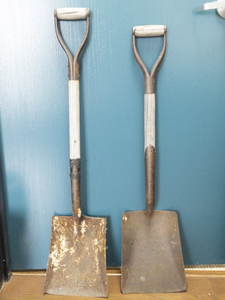 lot 101 image: Two Vintage Square Shovels