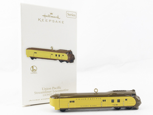 lot 190 image: Lionel Christmas Train Collection Union Pacific Streamliner Locomotive Ornament