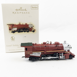 lot 197 image: Lionel Christmas Train Collection Holiday Red Mikado Locomotive Ornament
