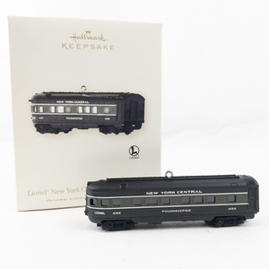 lot 201 image: Lionel Christmas Train Collection New York Central Observation Car Ornament