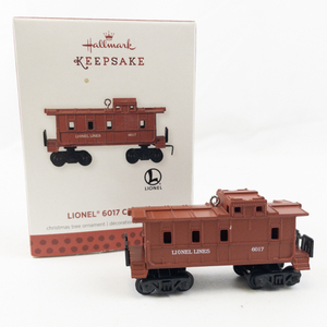 lot 204 image: Lionel Christmas Train Collection Red Caboose Ornament