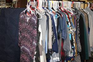 Assorted Women's Clothing Lot including Dresses, Blazer, and Jacket