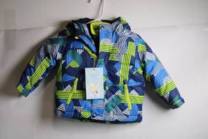 Children's 2T All-Weather Puffer Jacket with Geometric Pattern