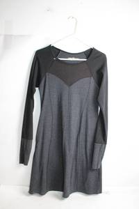 lot 103 image: Laura Hlavac Gray and Black Long Sleeve Dress Size XS