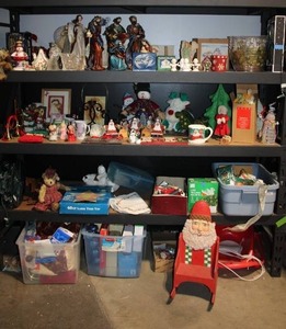lot 108 image: Assorted Christmas and Nativity Decor Collection