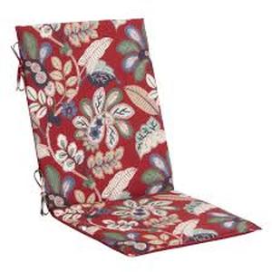 lot 4 image: 12 Pieces of StyleWell 18.5 in. W x 19.5 in. D High Back Universal Outdoor Cushion in Chili Paisley Customer Returns See Pictures